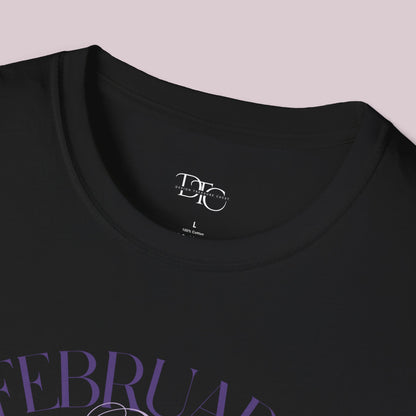 February Birth Month Social Club Graphic T-Shirt