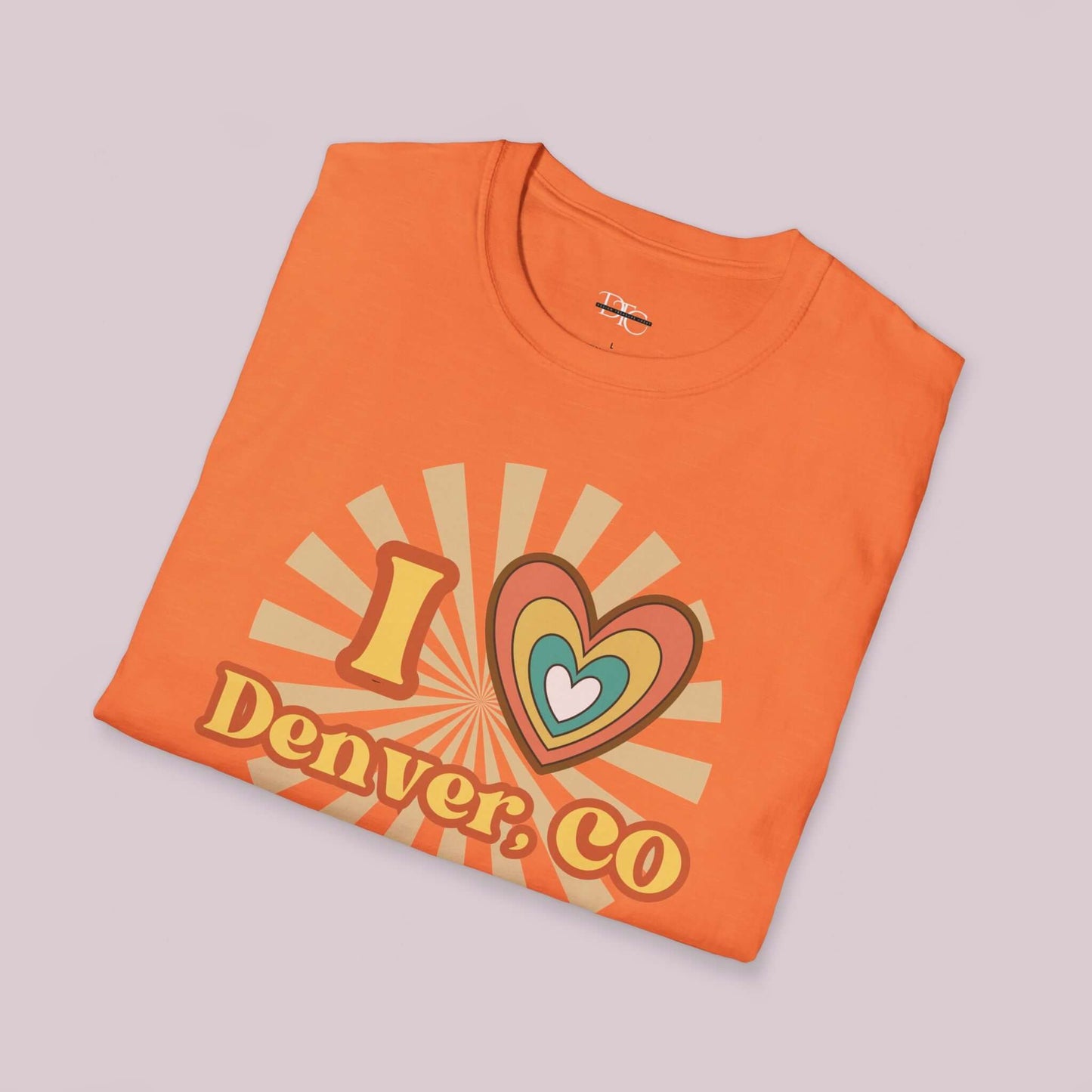 "I Heart Denver, CO" Retro T-Shirt