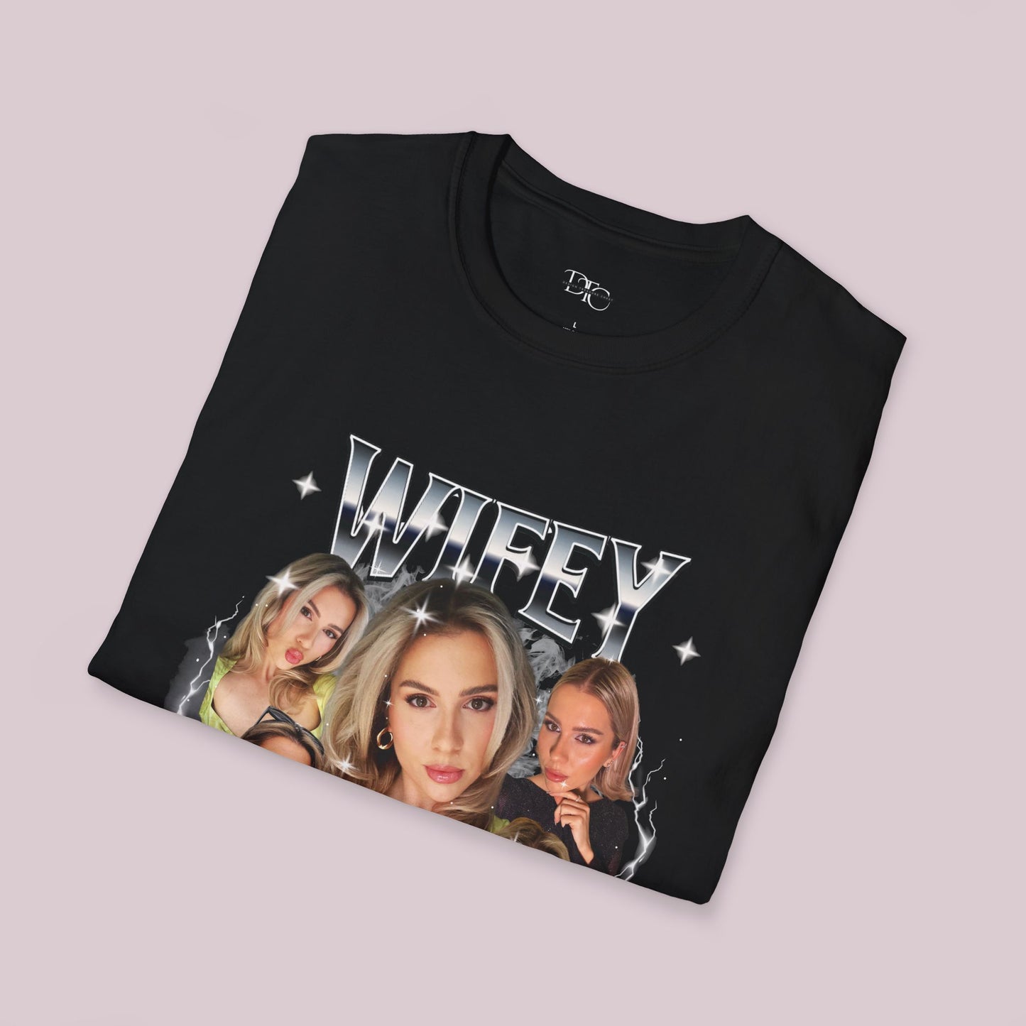 Custom Bootleg Wifey Material Photos T-Shirt