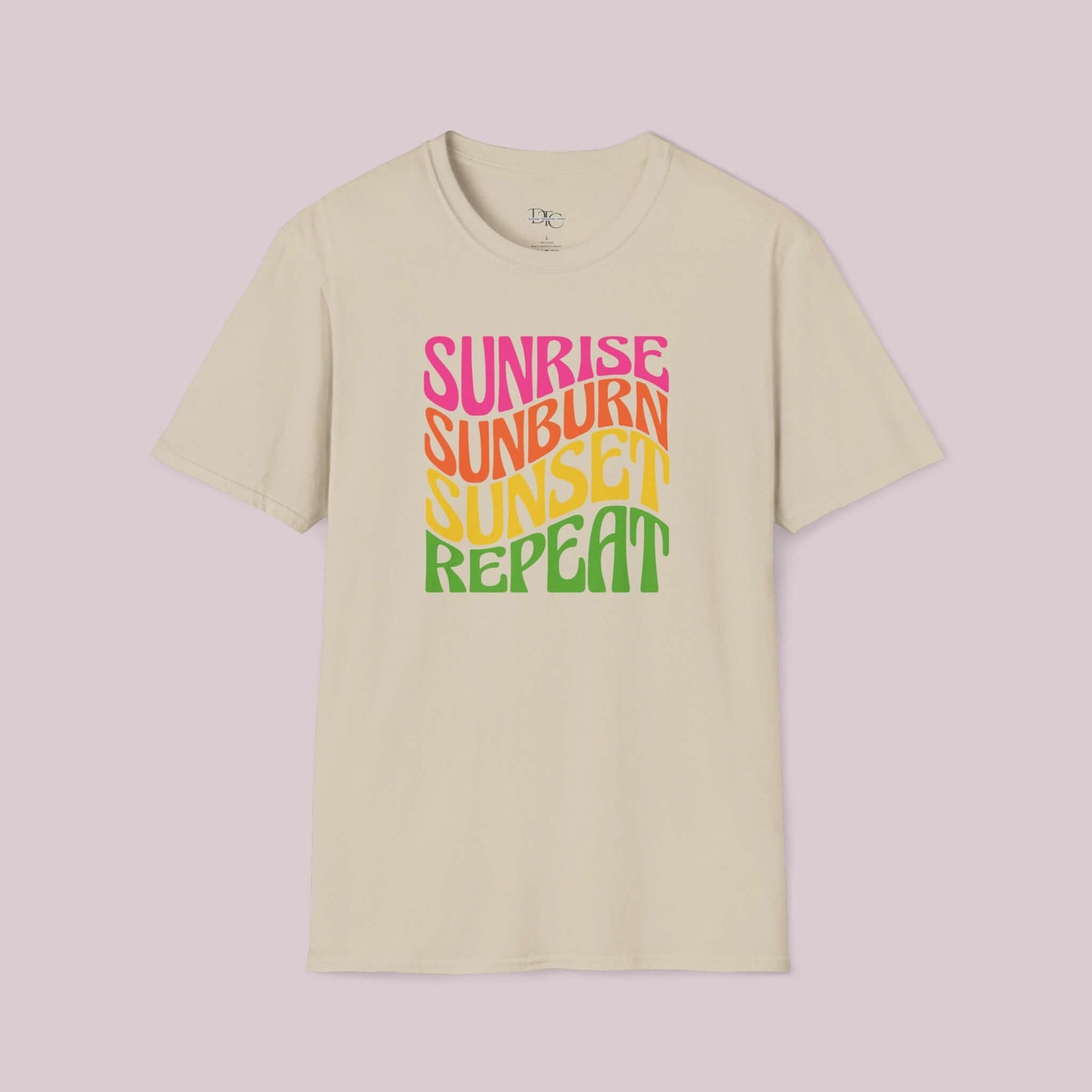 "Sunrise Sunburn Sunset Repeat" T-Shirt