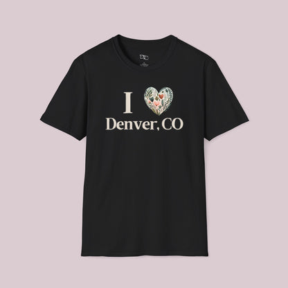 "I Heart Denver, CO" Boho T-Shirt