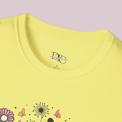 "Rise and Shine" Wildflowers Graphic T-Shirt