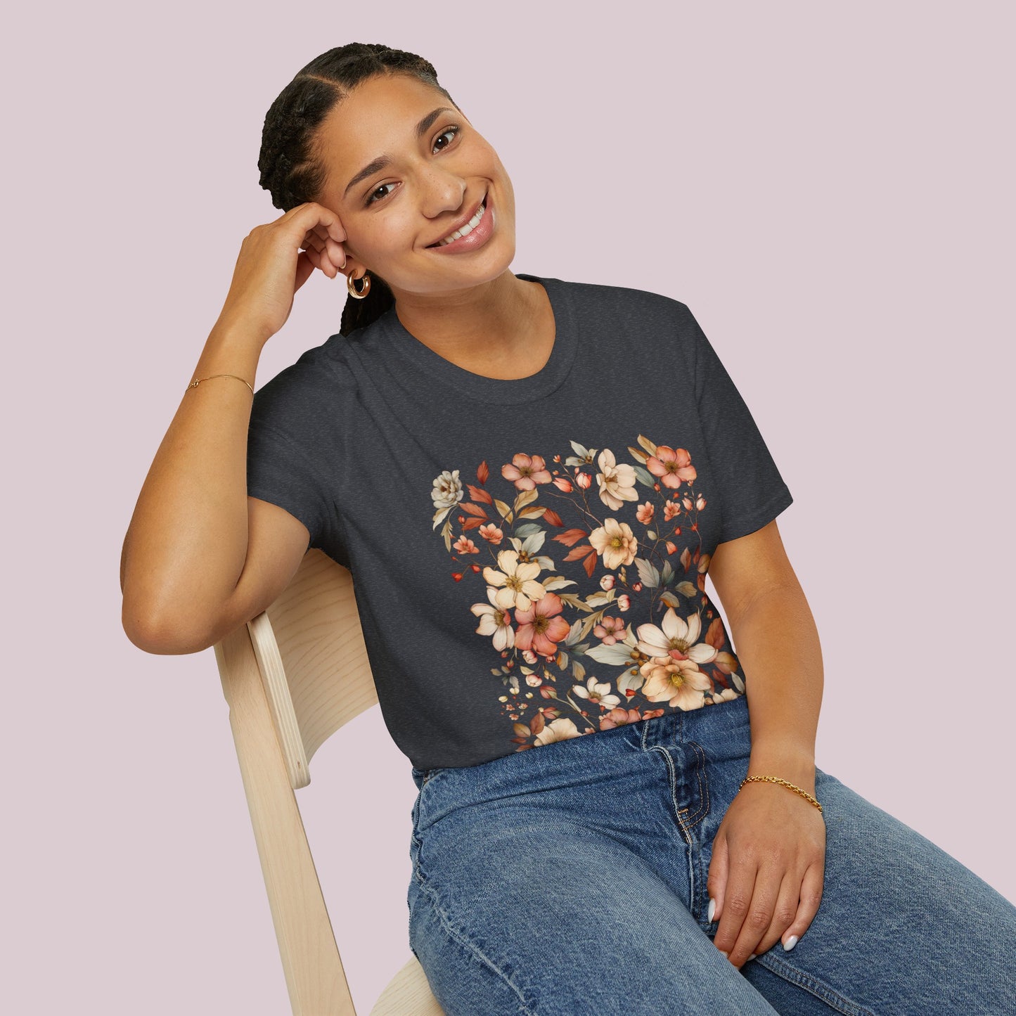 Boho Wildflowers Graphic T-Shirt