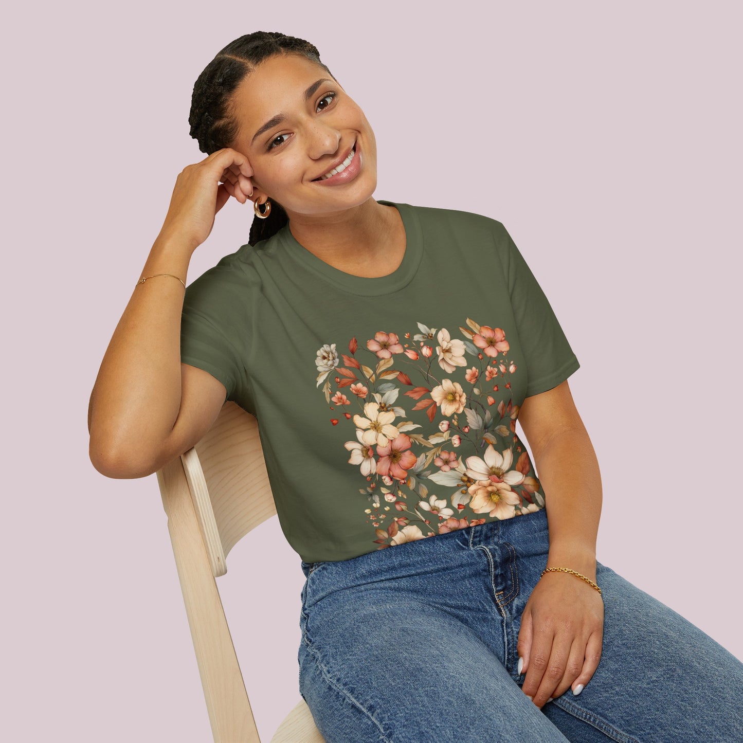 Boho Wildflowers Graphic T-Shirt