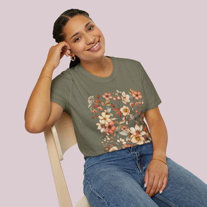 Boho Wildflowers Graphic T-Shirt