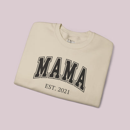 Sudadera Mama personalizada con definición de nombre personalizada en la parte posterior