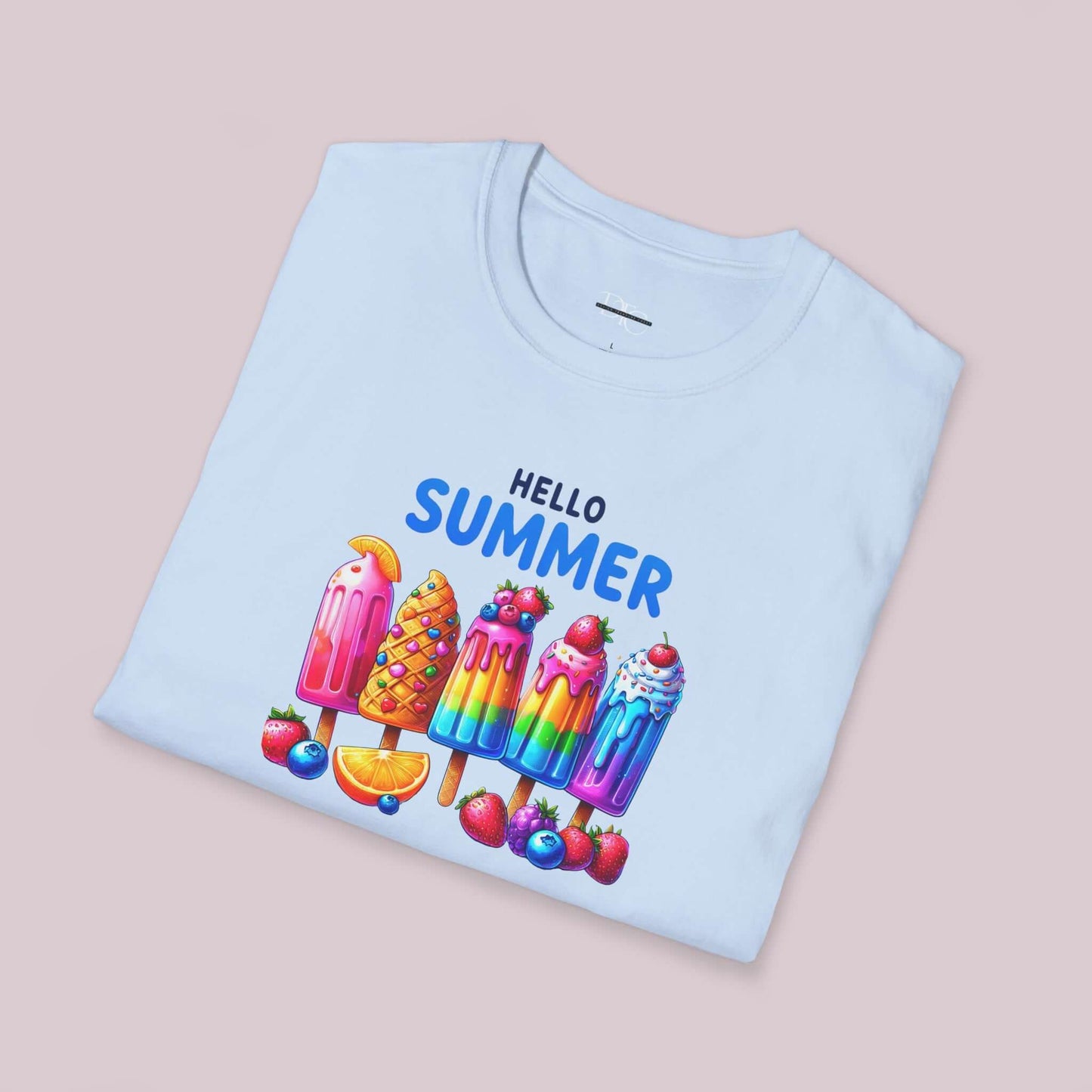 "Hello Summer" Popsicle Graphic T-Shirt