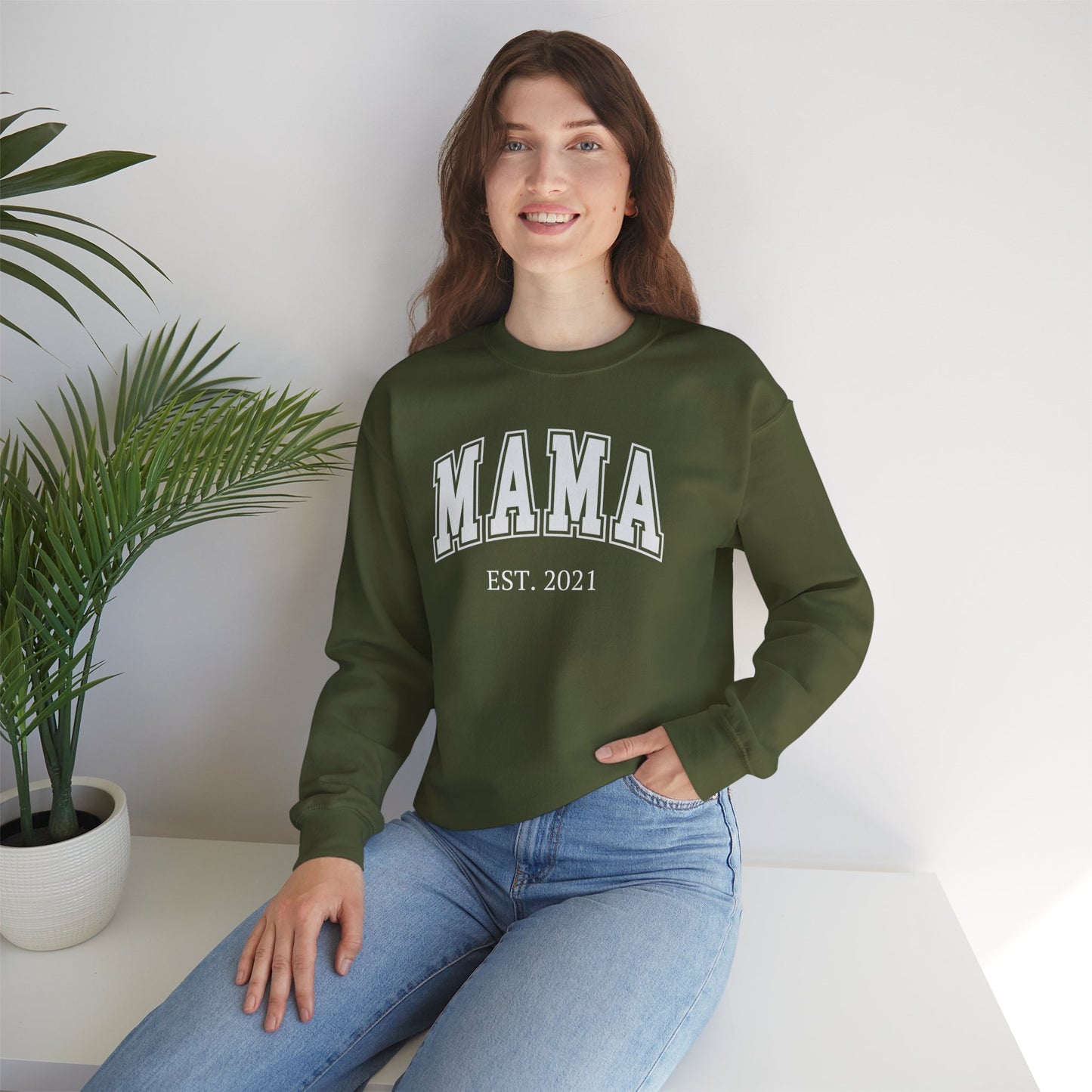 Sudadera Mama personalizada con definición de nombre personalizada en la parte posterior