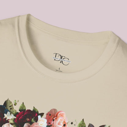 Boho Raspberry Flowers Graphic T-Shirt