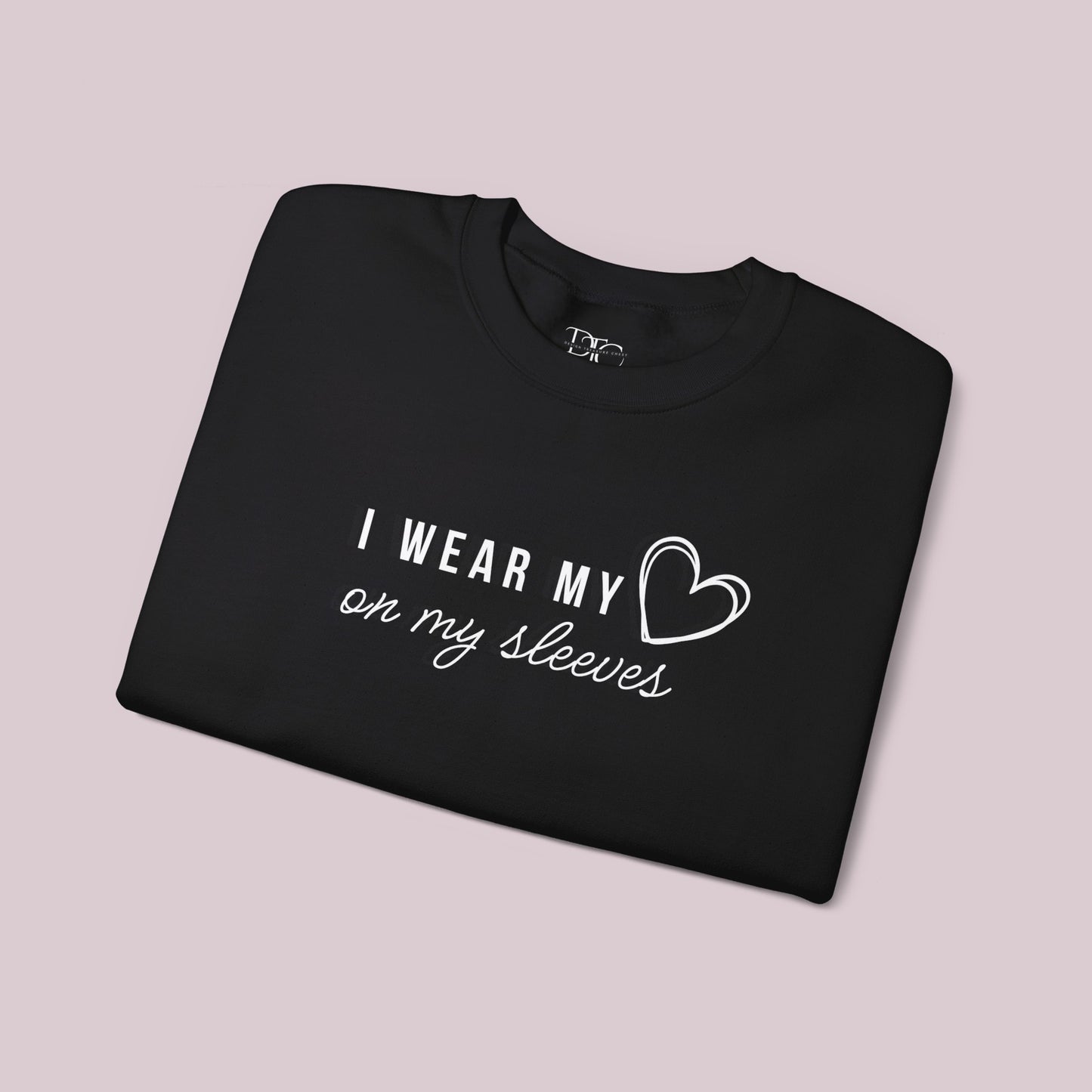 "I Wear my Heart on my Sleeves" Sweatshirt with Customized Kid Names