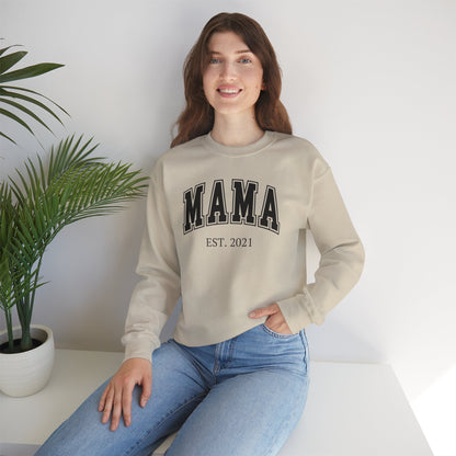 Sudadera Mama personalizada con definición de nombre personalizada en la parte posterior