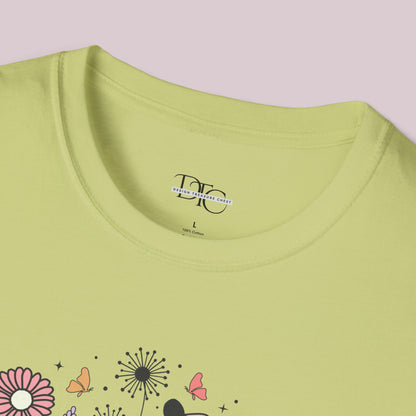 "Smile" Wildflowers Graphic T-Shirt