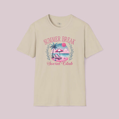 "Summer Break Social Club" Graphic T-Shirt