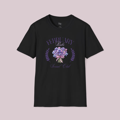 February Birth Month Social Club Graphic T-Shirt