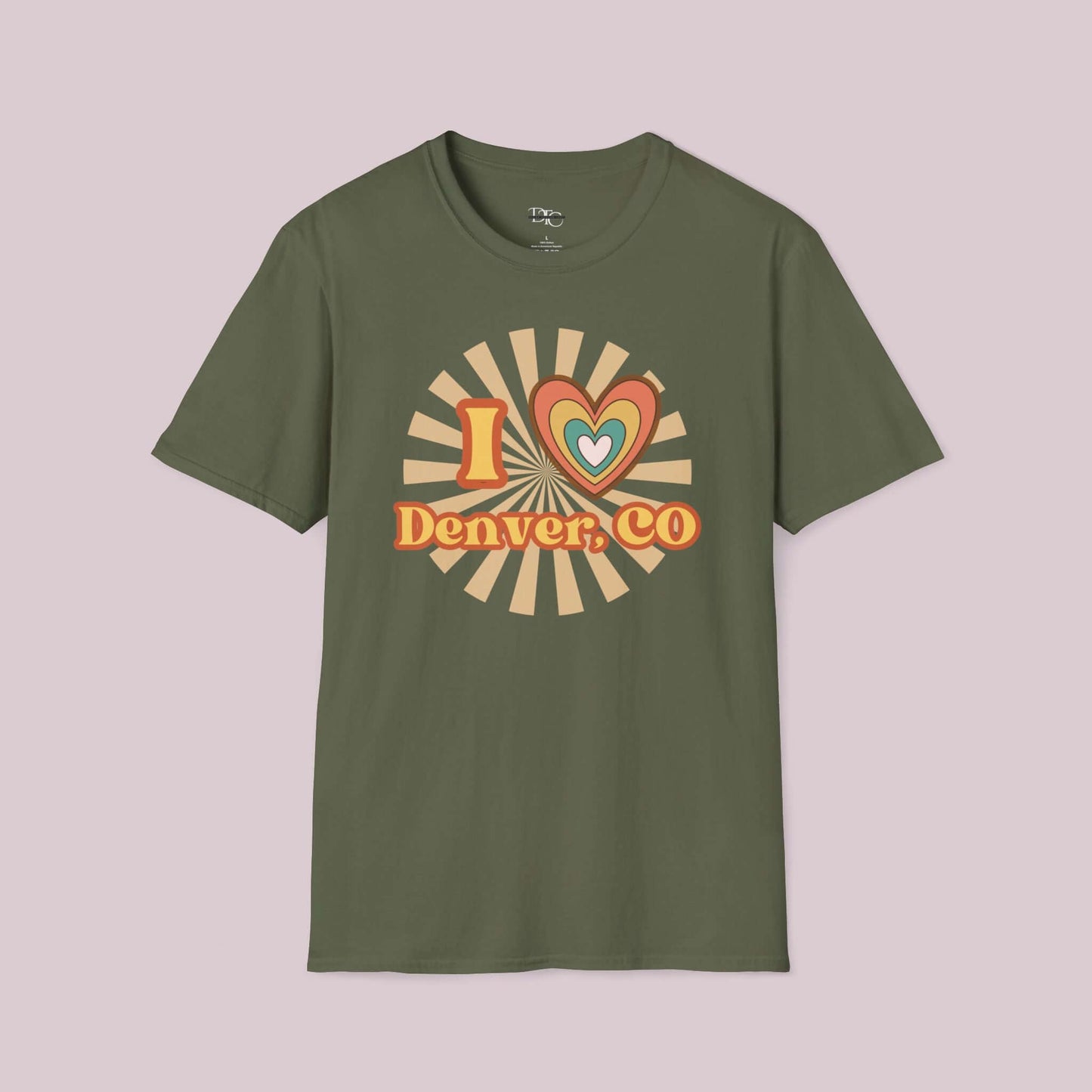 "I Heart Denver, CO" Retro T-Shirt