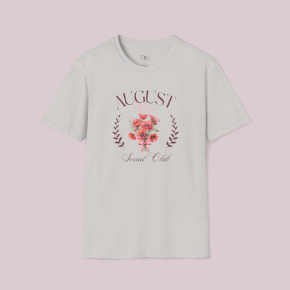 August Birth Month Social Club Graphic T-Shirt