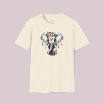 Boho White Elephant Graphic T-Shirt