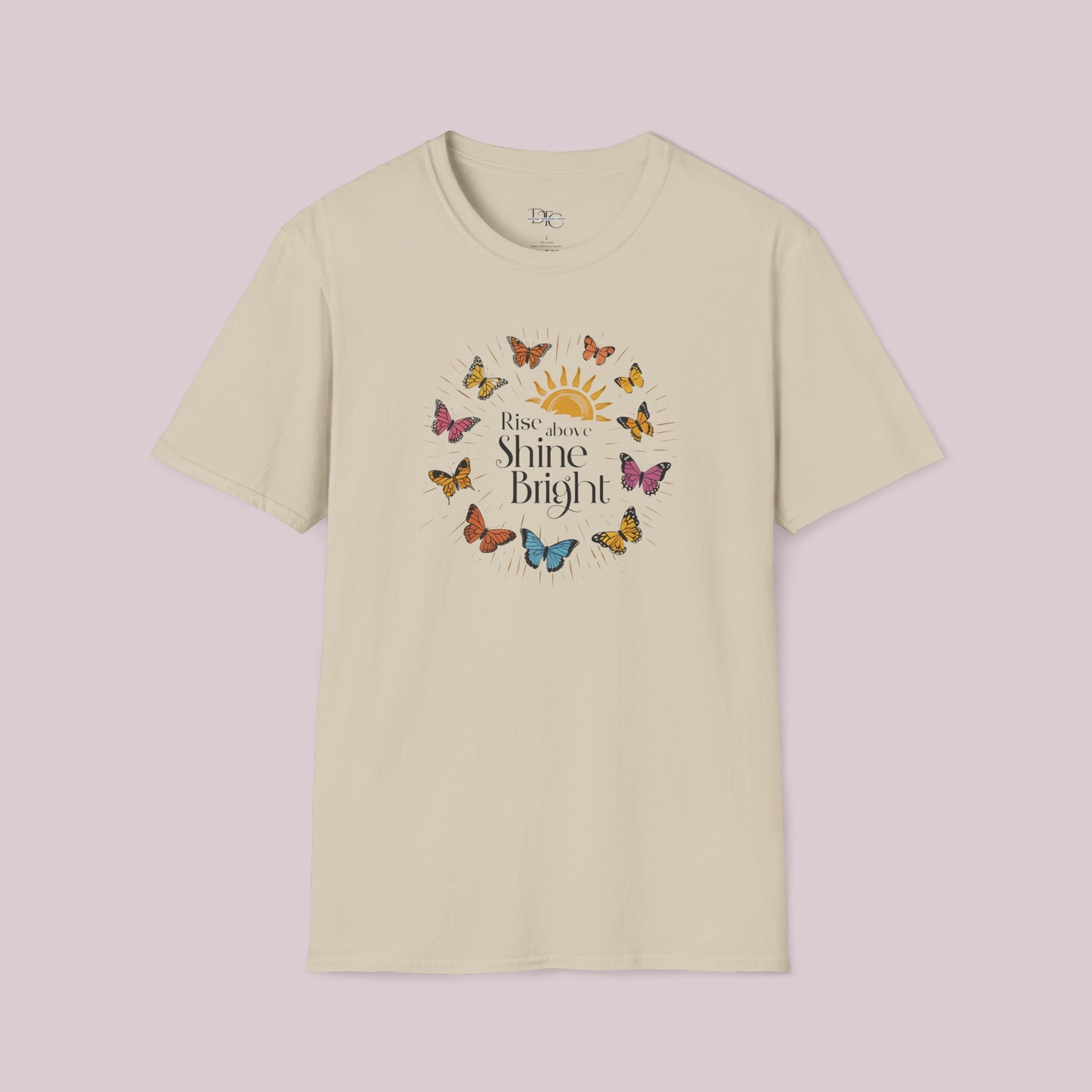 "Rise Above, Shine Bright" Butterfly T-shirt