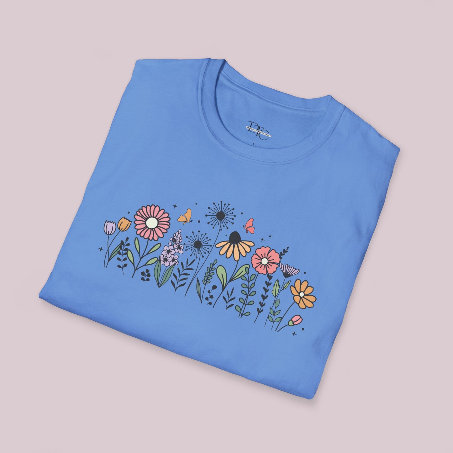 Colorful Wildflowers Graphic T-Shirt