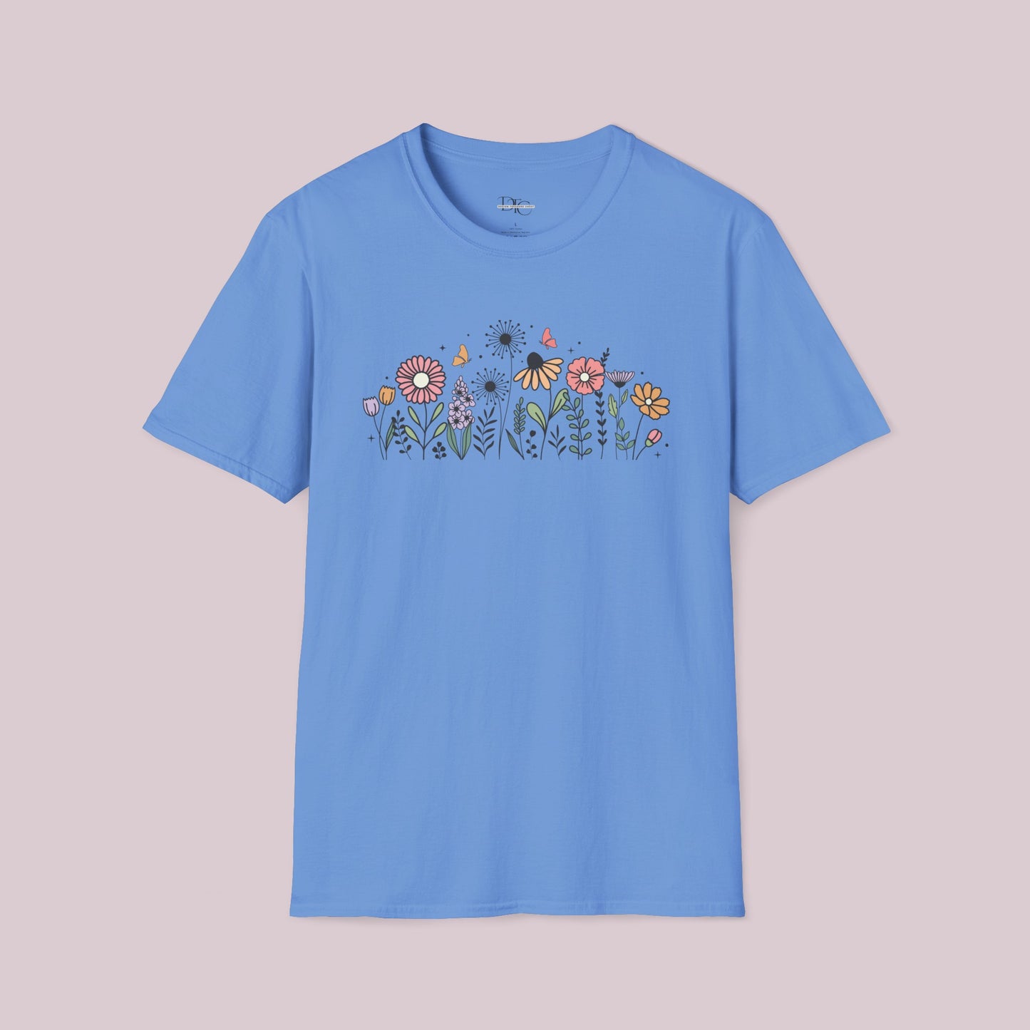 Colorful Wildflowers Graphic T-Shirt