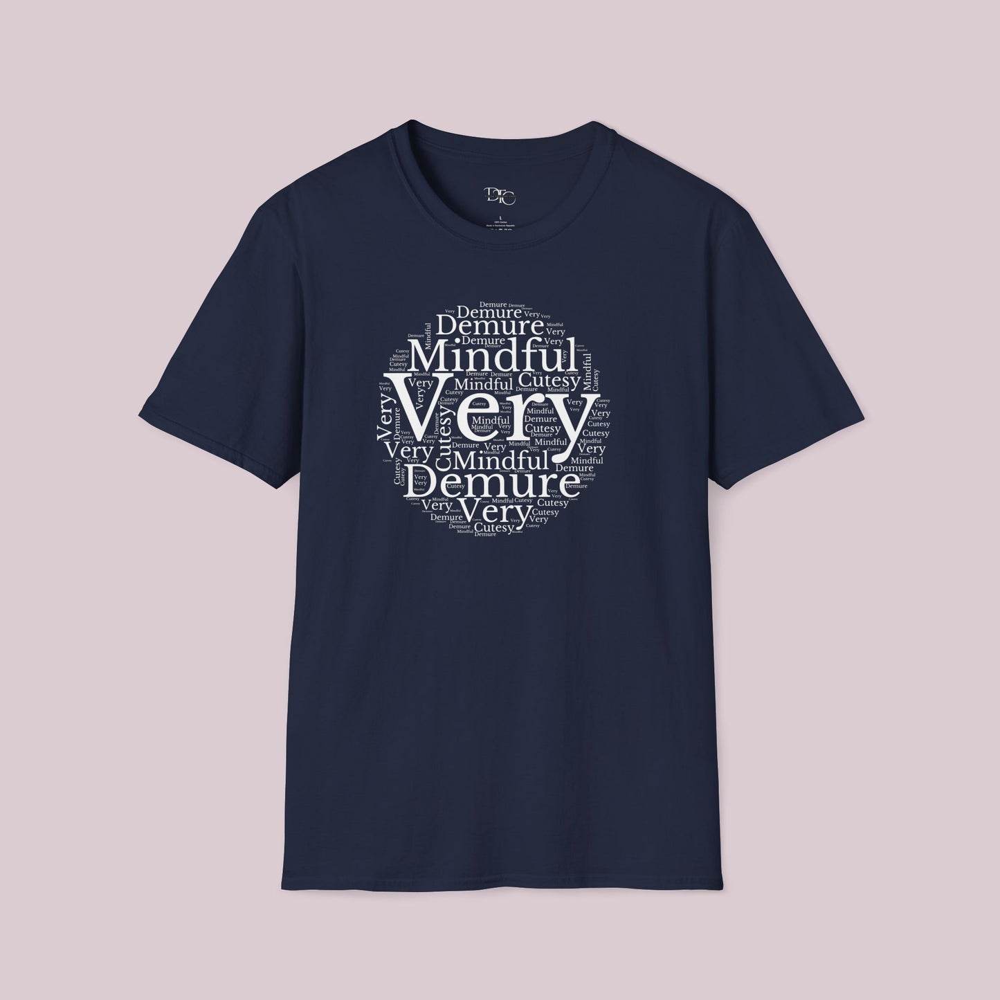 Very Demure Very Mindful Very Cutesy Words Cloud T-Shirt