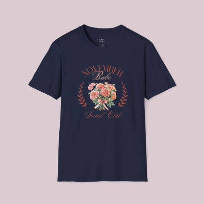 November Birth Month Social Club Graphic T-Shirt