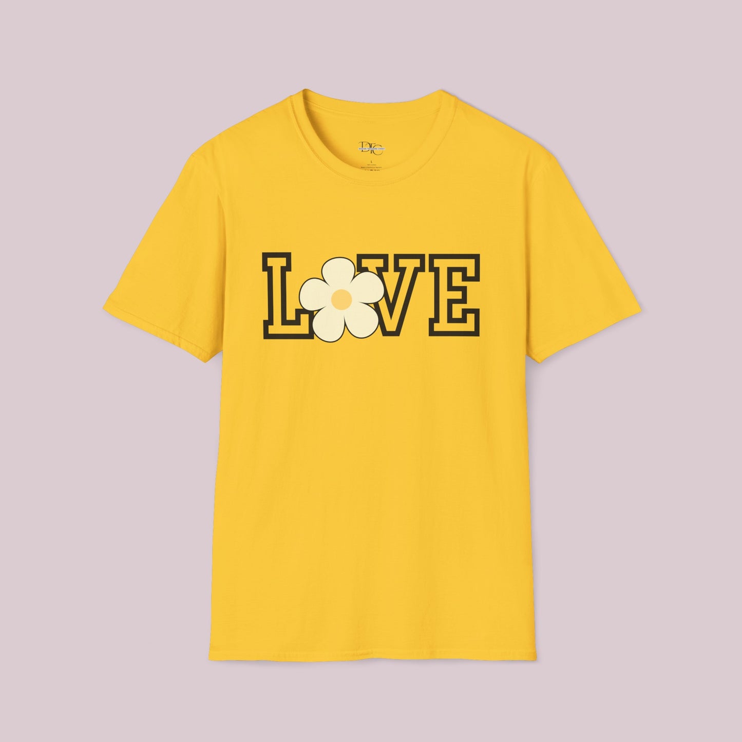 "Love" Flower Graphic T-shirt