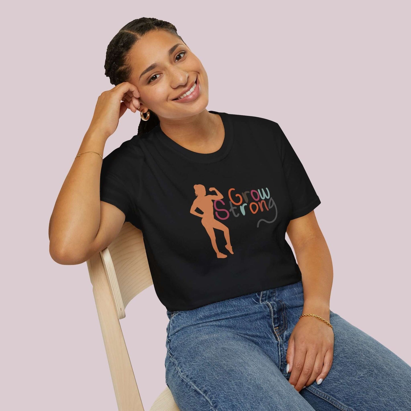 "Grow Strong" Women Graphic T-Shirt