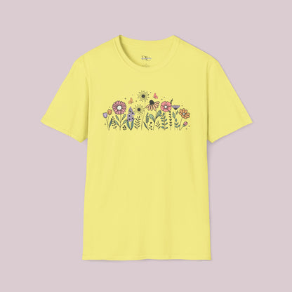 Colorful Wildflowers Graphic T-Shirt