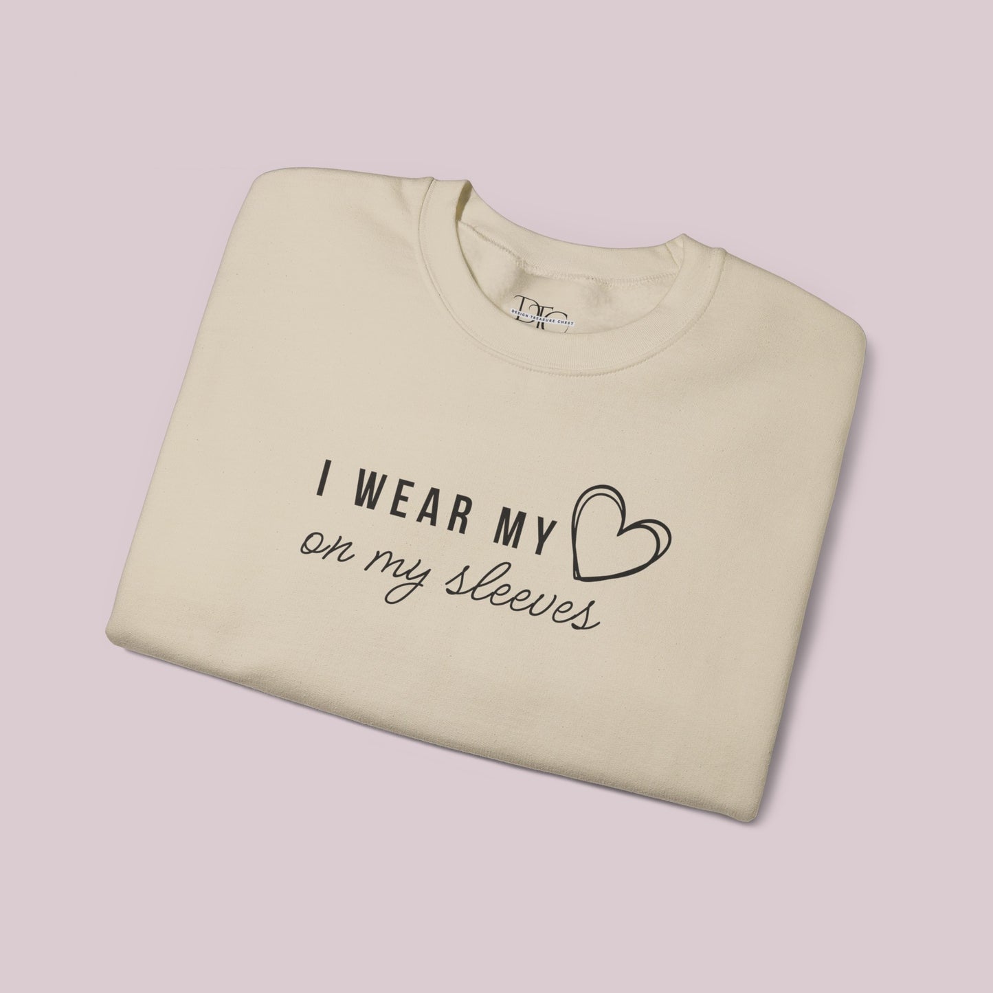 "I Wear my Heart on my Sleeves" Sweatshirt with Customized Kid Names