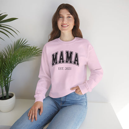 Sudadera Mama personalizada con definición de nombre personalizada en la parte posterior