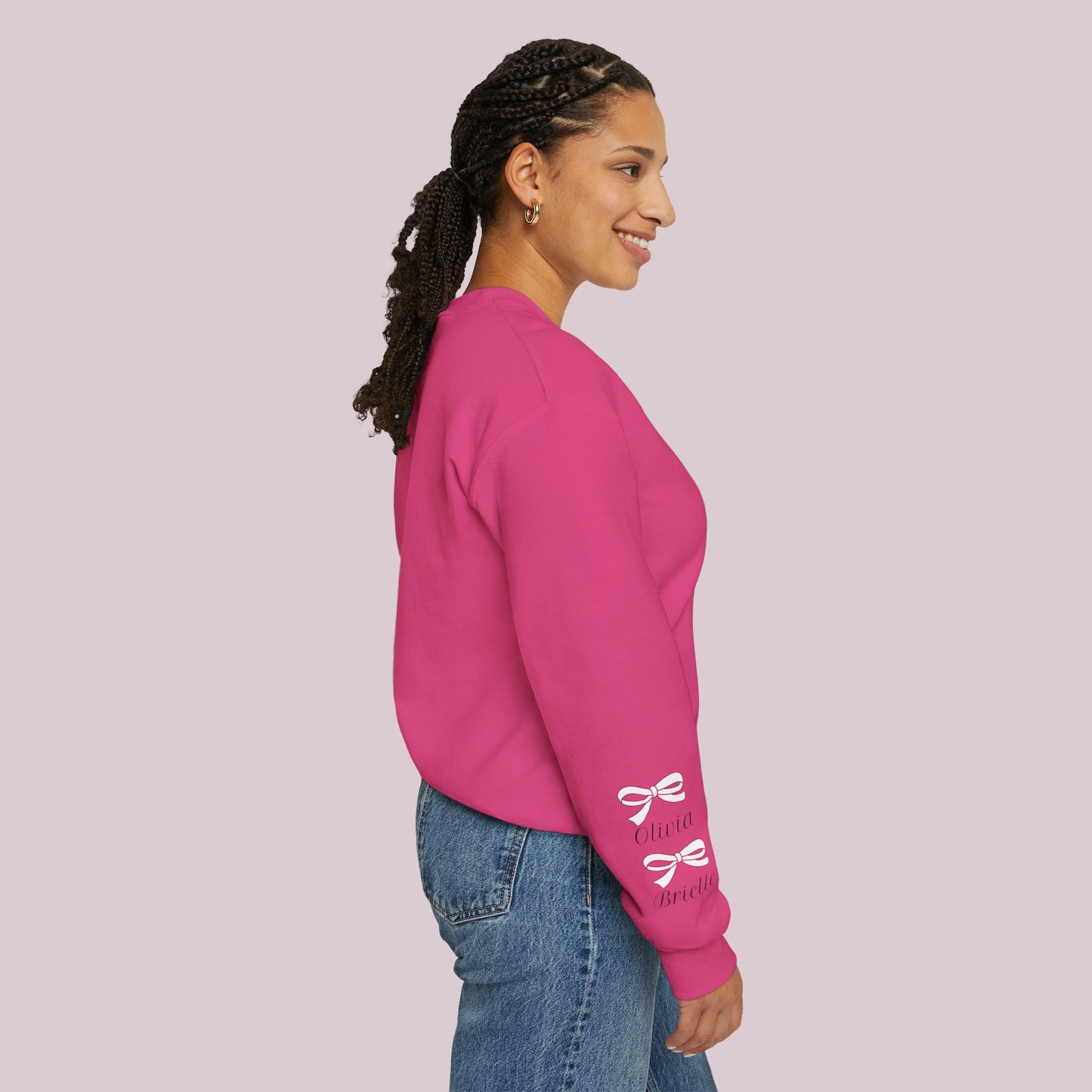 "Girls Mom" Sweatshirt with Customized Kids Names