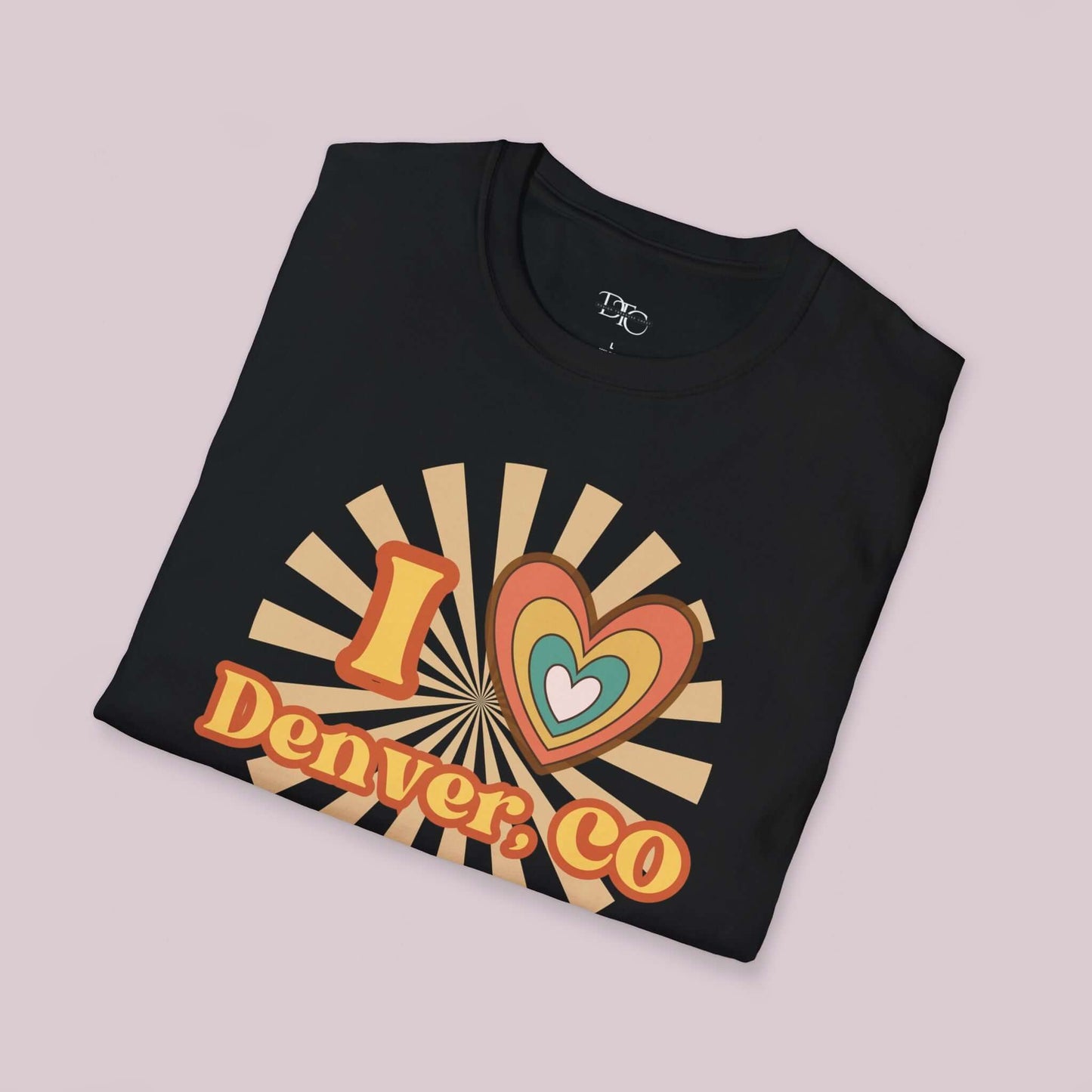 "I Heart Denver, CO" Retro T-Shirt