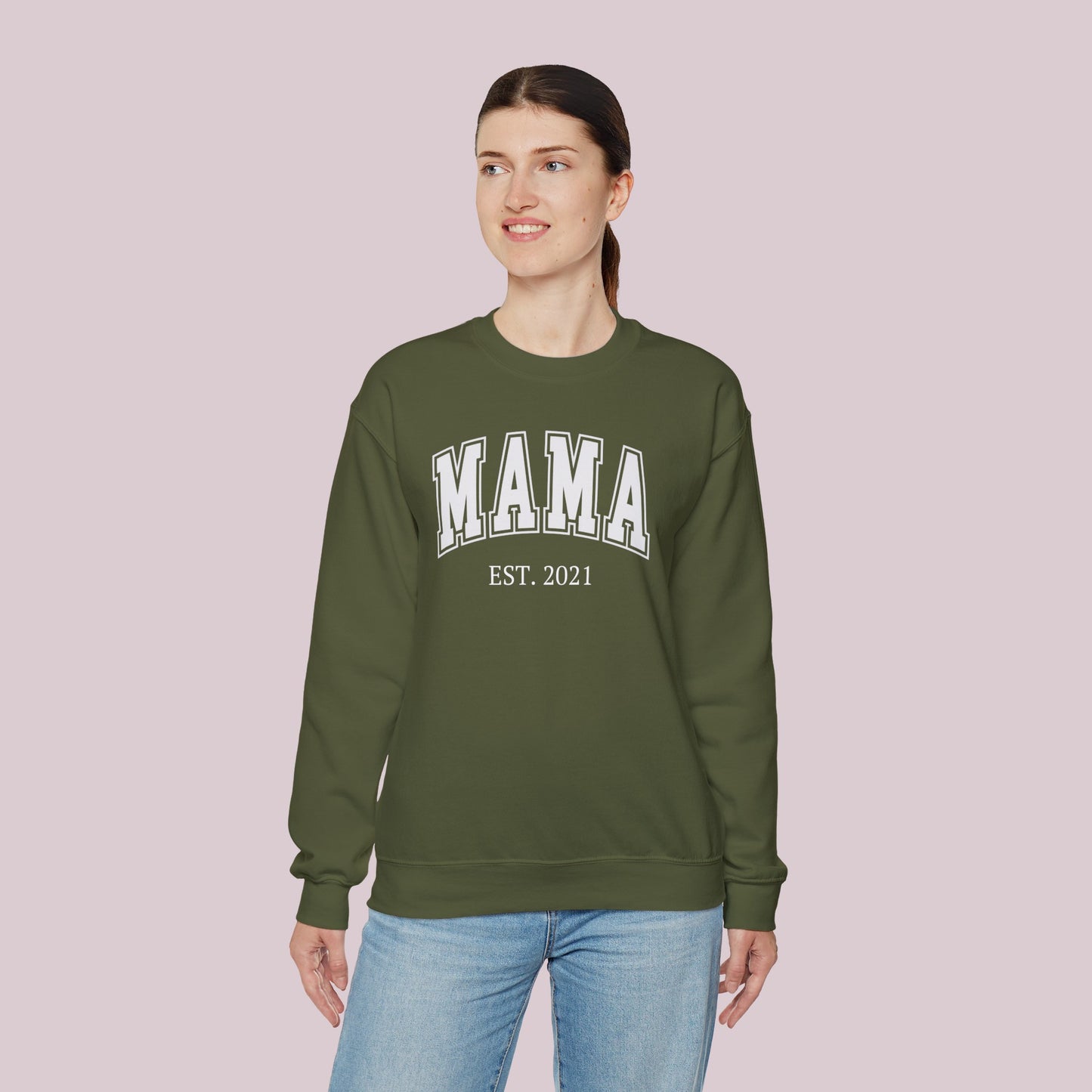 Sudadera Mama personalizada con definición de nombre personalizada en la parte posterior