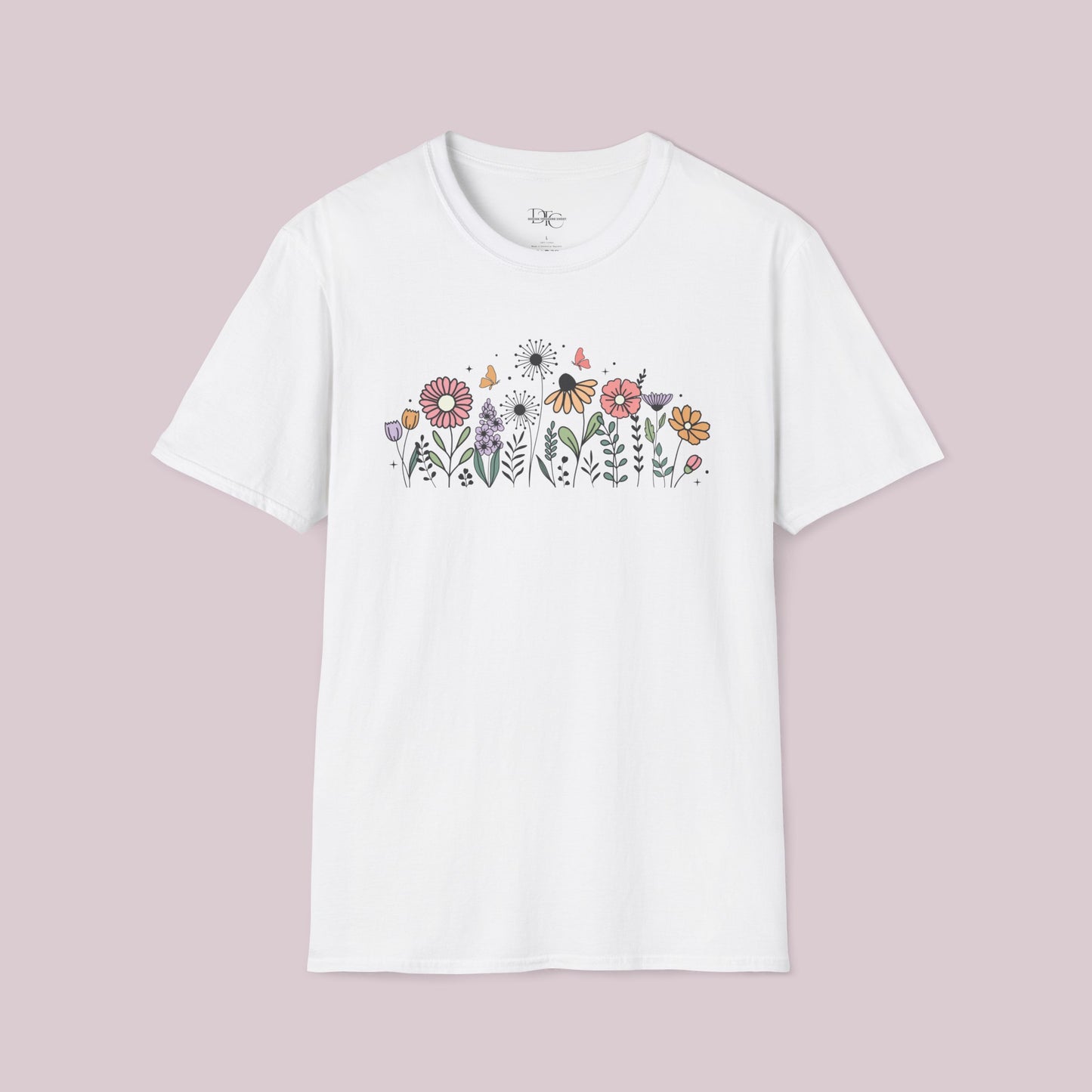 Colorful Wildflowers Graphic T-Shirt