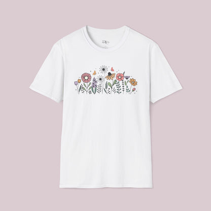 Colorful Wildflowers Graphic T-Shirt