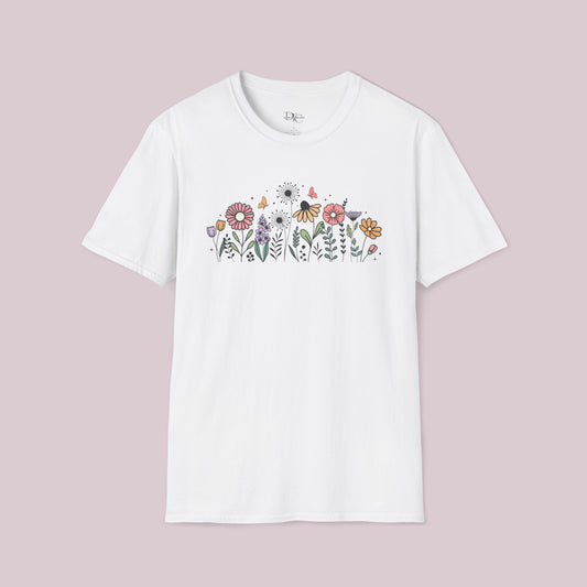 Colorful Wildflowers Graphic T-Shirt