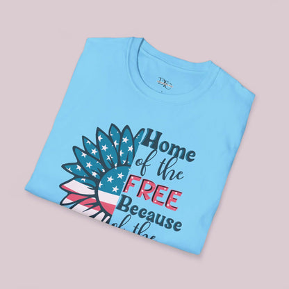 American Sunflower Retro Graphic T-Shirt