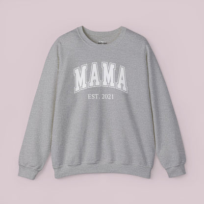 Sudadera Mama personalizada con definición de nombre personalizada en la parte posterior