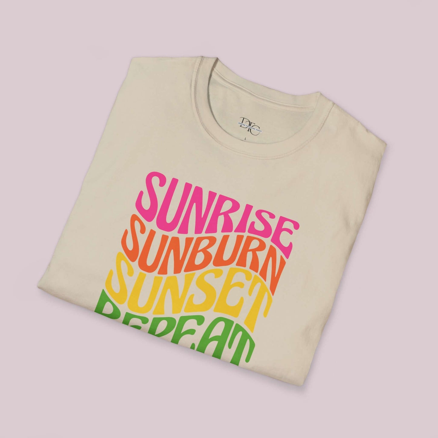 "Sunrise Sunburn Sunset Repeat" T-Shirt