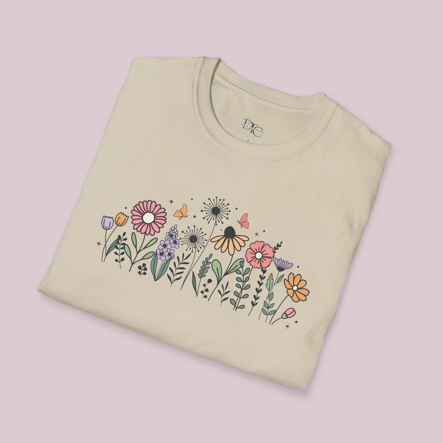 Colorful Wildflowers Graphic T-Shirt