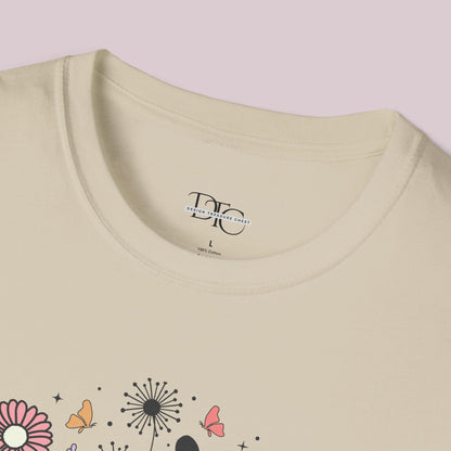 "Rise and Shine" Wildflowers Graphic T-Shirt