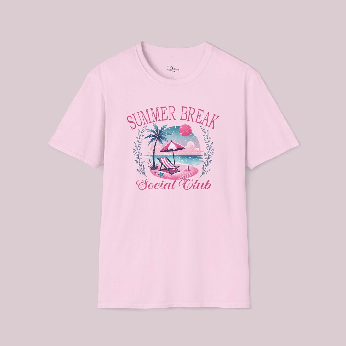 "Summer Break Social Club" Graphic T-Shirt