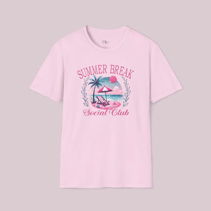 "Summer Break Social Club" Graphic T-Shirt