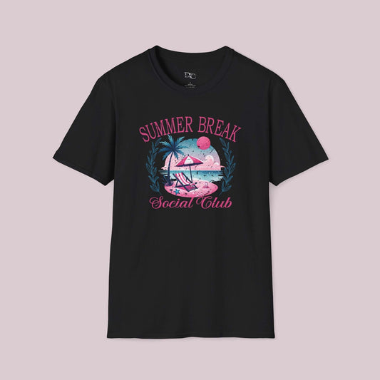 "Summer Break Social Club" Graphic T-Shirt