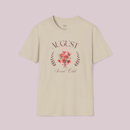 August Birth Month Social Club Graphic T-Shirt