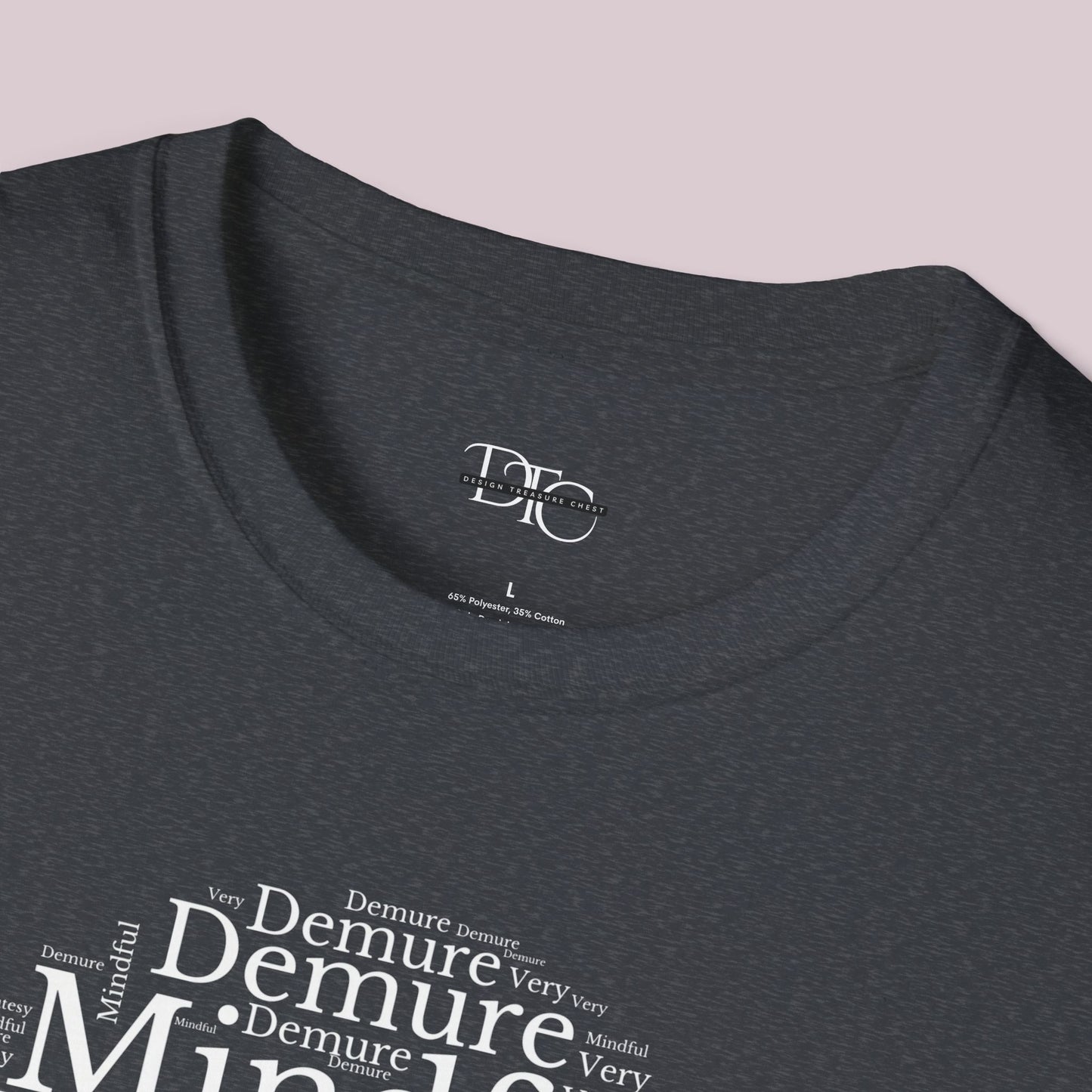 Very Demure Very Mindful Very Cutesy Words Cloud T-Shirt