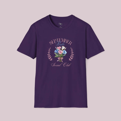 Birth Month Social Club Graphic T-Shirt - September