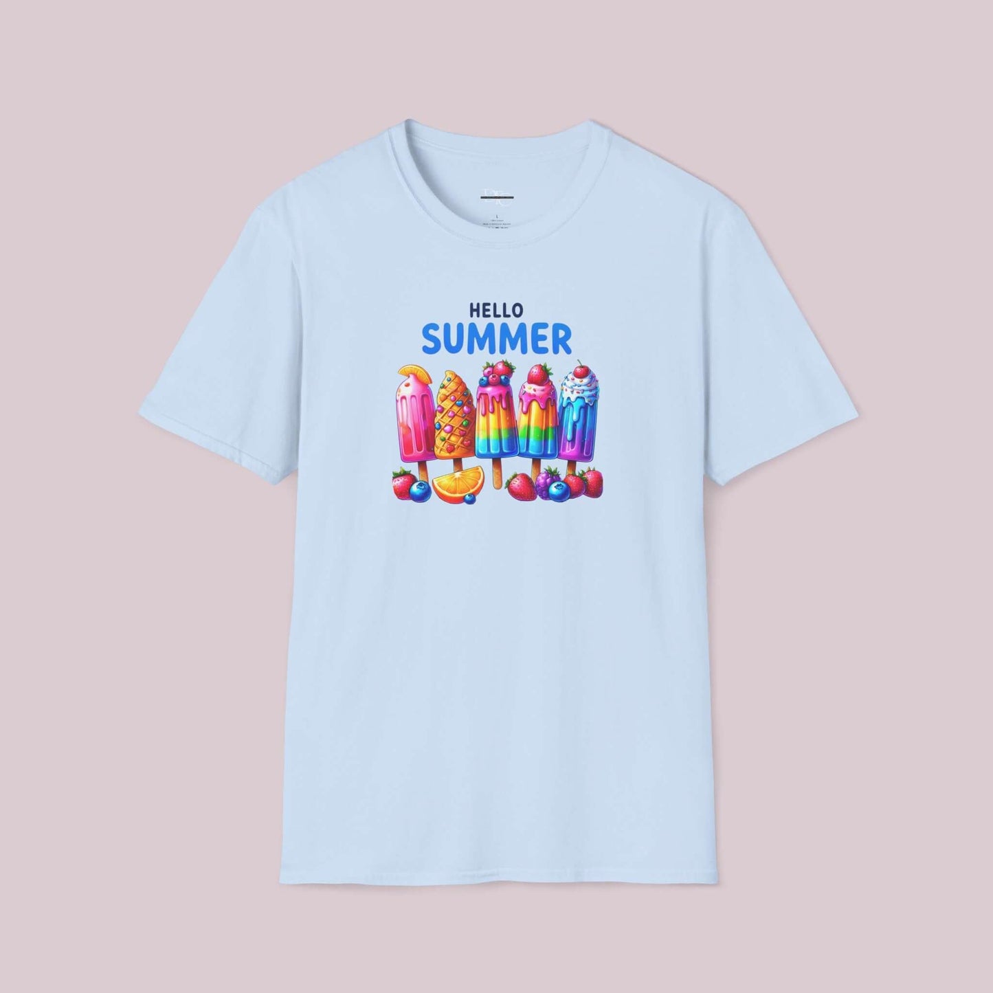 "Hello Summer" Popsicle Graphic T-Shirt