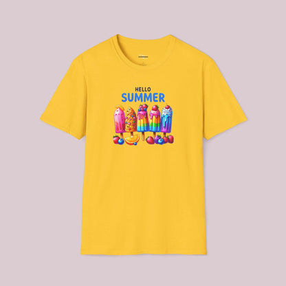 "Hello Summer" Popsicle Graphic T-Shirt